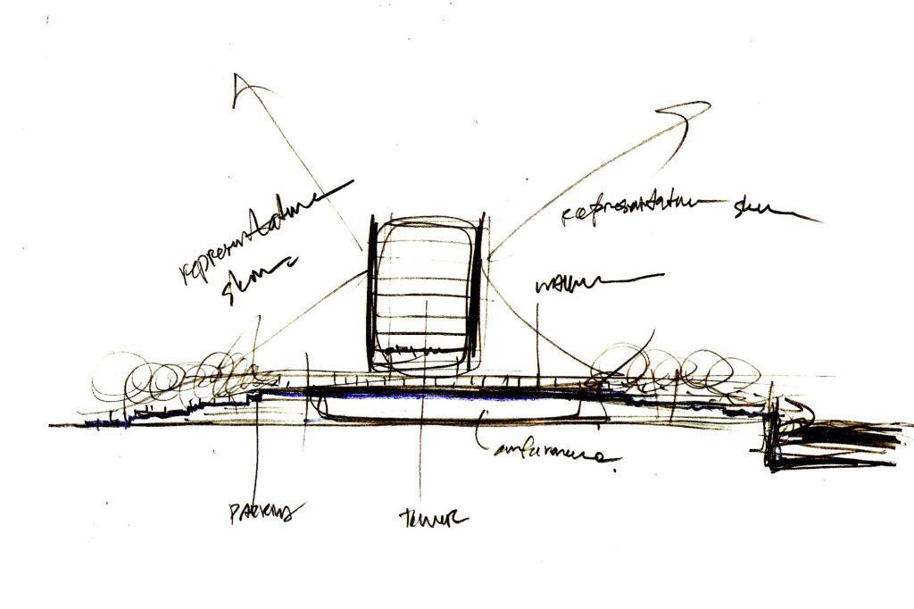 thai parliament 03 sketch